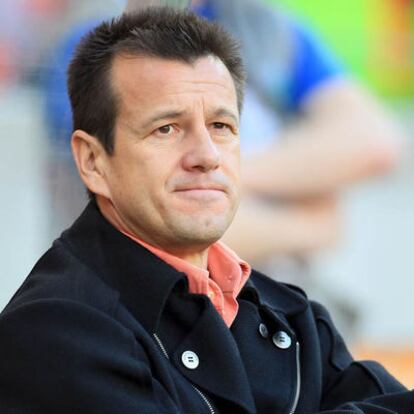 Dunga, durante el partido de cuartos de final contra Holanda.