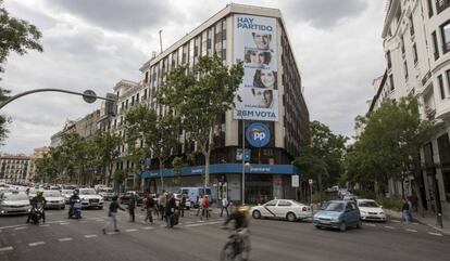 Sede del Partido Popular en la calle Génova, Madrid. 