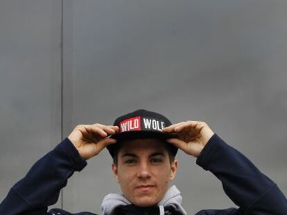 Maverick Viñales, durante la entrevista.