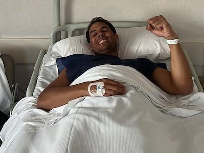 Rafael Nadal, en la clínica. Imagen facilitada por su equipo de comunicación.
