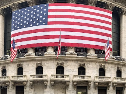 Exterior de la Bolsa de Nueva York.