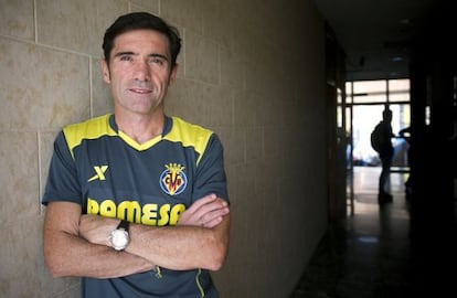 Marcelino, antes de la entrevista de la semana pasada. 