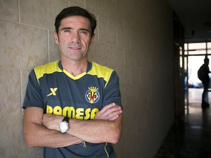 Marcelino, antes de la entrevista de la semana pasada. 