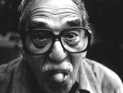 Garc&iacute;a M&aacute;rquez em sua casa no M&eacute;xico, em 2003 / Indira Restrepo