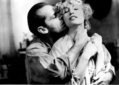  Jack Nicholson and Jessica Lange, in a publicity image for 'The Postman Always Rings Twice' (1981).