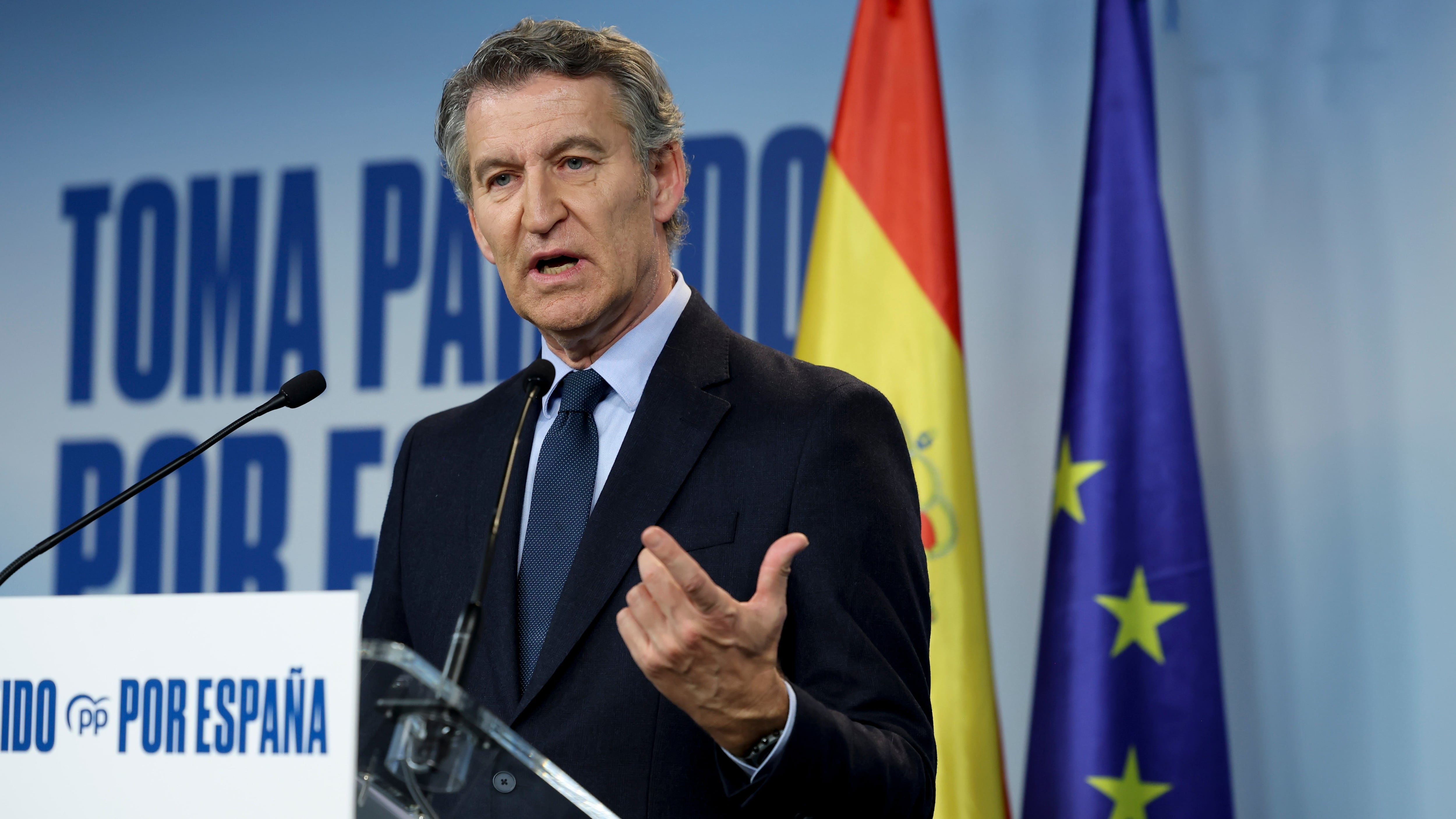 Feijóo vuelve a las calles contra Sánchez: “Es la manzana podrida”