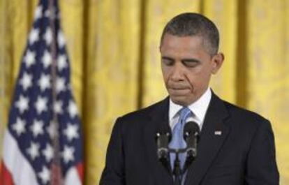 El presidente estadounidense, Barack Obama, habla durante una rueda de prensa, el pasado 14 de noviembre, en la Casa Blanca en Washington D.C. (EEUU).