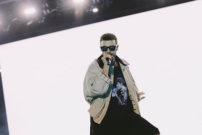 Justin Timberlake durante su concierto en el Icónica Santalucía Sevilla Fest. / ÓSCAR ROMERO (ICÓNICA)
