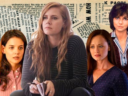 Zooey Barnes (Kate Mara), Heather Holloway (Katie Holmes), Camille Preaker (Amy Adams), Rory Gilmore (Alexis Bledel) y Megan (Sally Field), periodistas que se acostaron con sus fuentes.