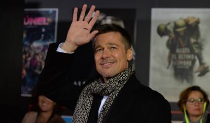 Brad Pitt, en la presentaci&oacute;n de &#039;Aliados&#039; en Madrid.