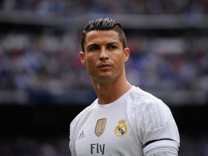 Cristiano Ronaldo durante partida do Real Madrid.