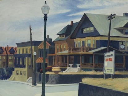 &#039;East Wind Over Weehawken&#039; (1934), de Edward Hopper.