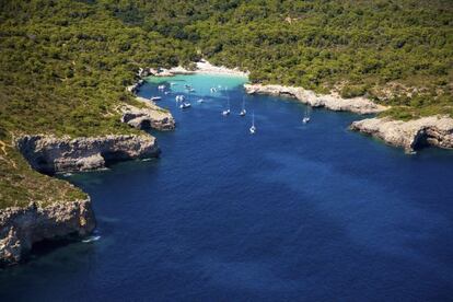 Cala En Turqueta, en Ciudadela, Menorca.