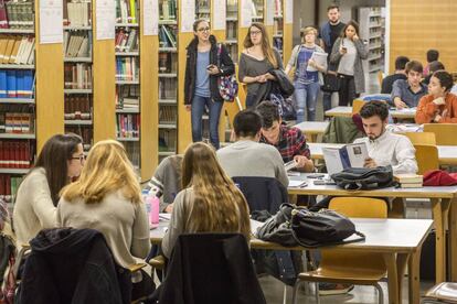 Instalaciones de la Universidad Pompeu Fabra, el pasado marzo.