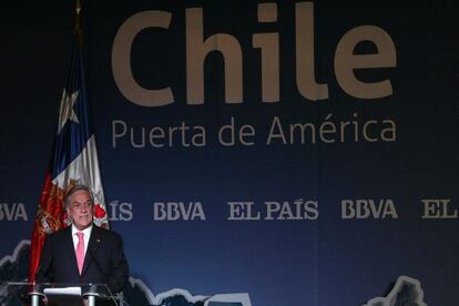 El presidente de Chile, Sebastián Piñera, esta semana durante el encuentro "Chile, puerta de América".