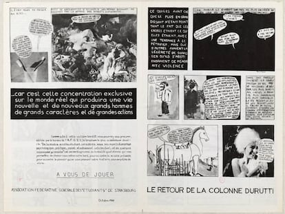 'El regreso de la Columna Durruti', cómic de la Internacional Situacionista.