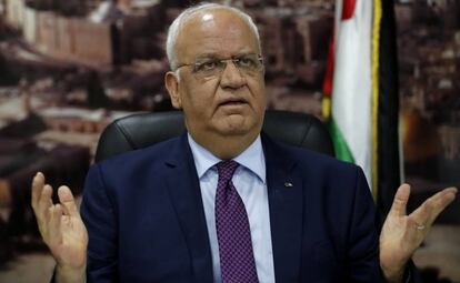 El secretario de la Organización para la Liberación de Palestina, Saeb Erekat, en 2018 en Ramala.