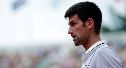 Djokovic, durante su último partido en París.