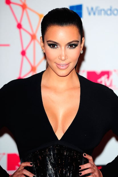 Kim tiene claro que sus ojos deben ser los protagonistas de su maquillaje.