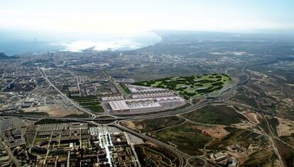 Simulación de la tienda de Ikea que se instalará en los terrenos de Rabassa en Alicante.