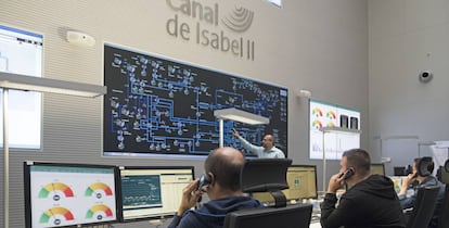 Centro de control del Canal de Isabel II.