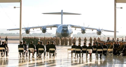 El primer avión de transporte militar Airbus A400M adquirido por España.
