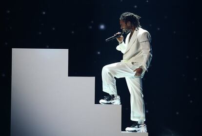 Miguel Jontel Pimentel, cantante y productor, en un momento de los premios.