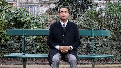 Juan Carlos Ondo, expresidente de la Corte Suprema de Guinea Ecuatorial, en París el pasado mes de enero.