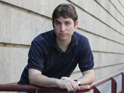 El escritor Matthew Pearl (Nueva York, 1975), durante una visita a Madrid en 2004.