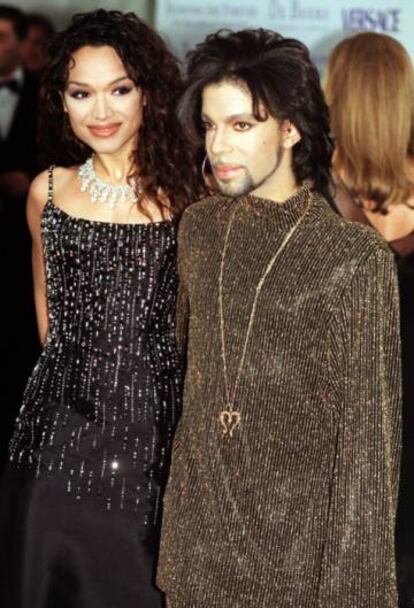 Mayte García, con Prince.