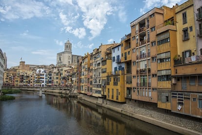 Vista general del riu Onyar, al seu pas per Girona, en una imatge d'arxiu.