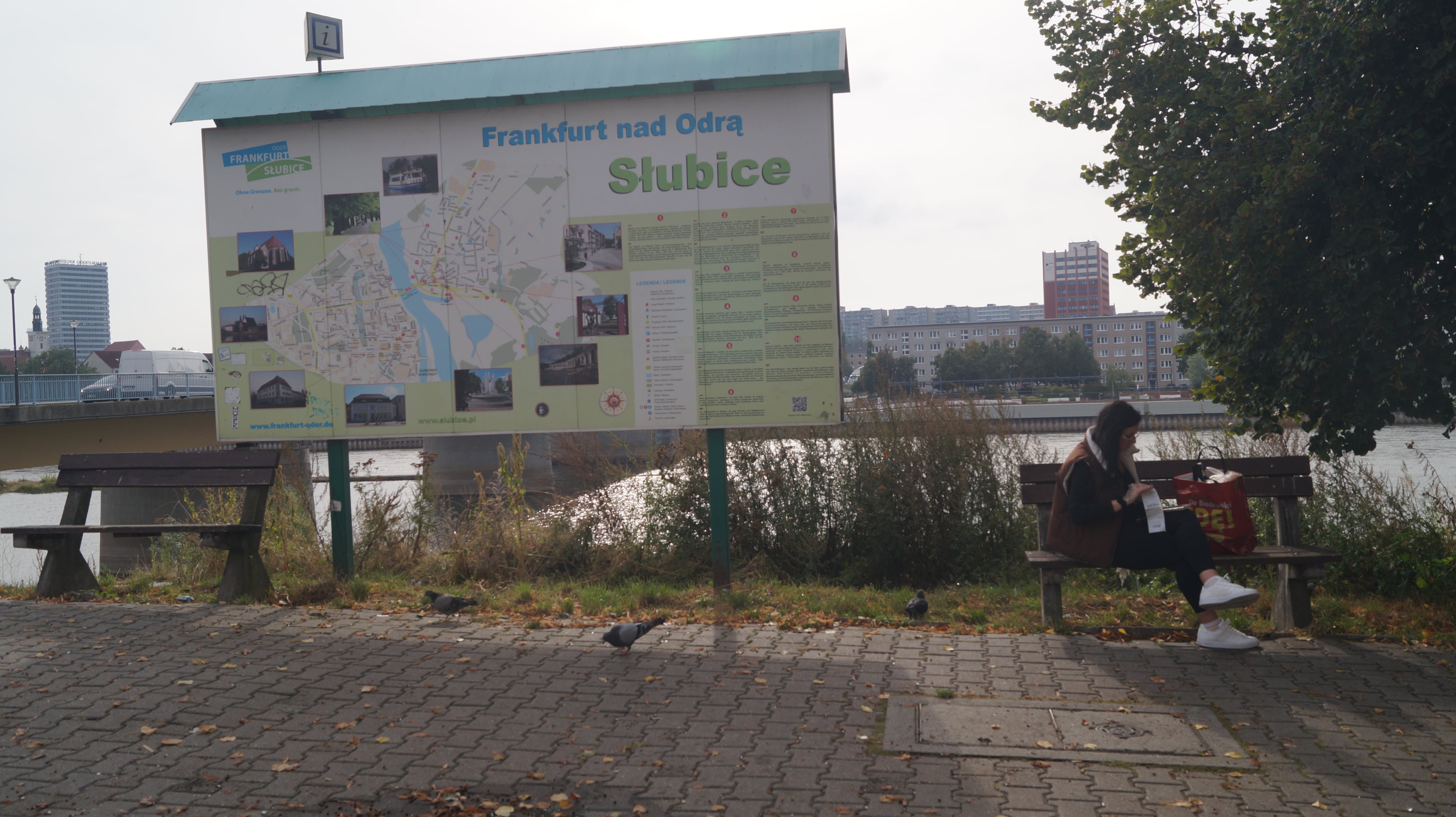 Vista de Slubice, en el lado polaco del río Oder. 