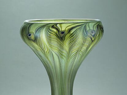 Vaso de Louis Comfort Tiffany, del Museo de Artes Decorativas de París.