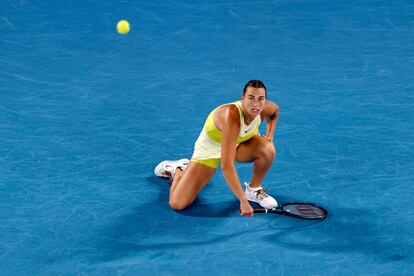 Sabalenka, durante el partido.