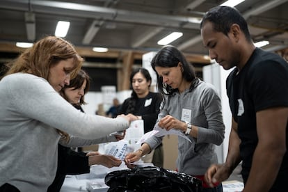 Cierre de elecciones territoriales 2023, en Bogotá, el 29 de octubre del 2023.