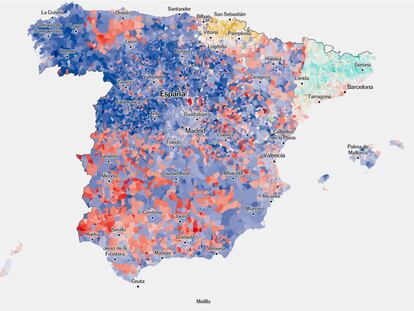 Mapa | Así han votado los españoles en las elecciones europeas 2024, municipio a municipio