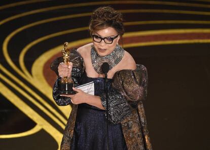 Ruth E. Carter, vencedora do Oscar de melhor figurino por 'Pantera Negra'.