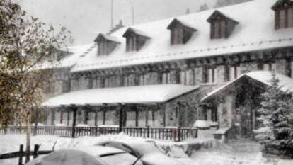 Nevada en la estación de esquí de Llanos del Hospital, en el Valle de Benasque, Pirineo de Huesca (Aragón). EFE/Archivo