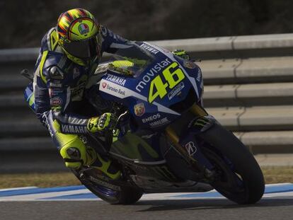 Valentino Rossi, en el circuito de Motegi.