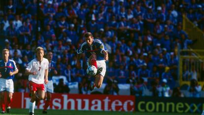 Zidane, durante la Eurocopa 2000.