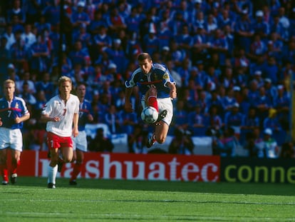 Zidane, durante la Eurocopa 2000.