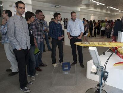 Un aspecto de la Feria de los Inventos en la Universidad Politécnica de Valencia.