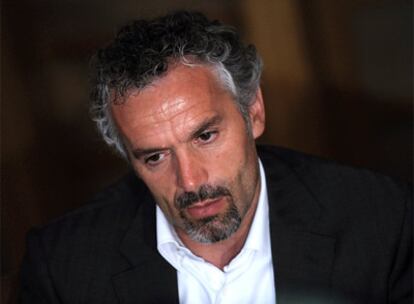 Roberto Donadoni, ayer al anunciar su marcha de la selección.