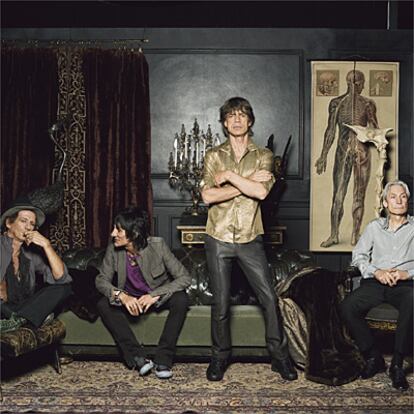 De izquierda a derecha, Keith Richards, Ronnie Wood, Mick Jagger y Charlie Watts.