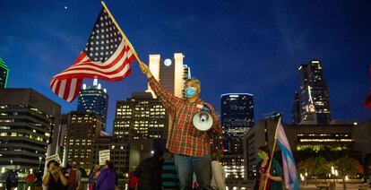 Manifestantes en Dallas, Texas. 