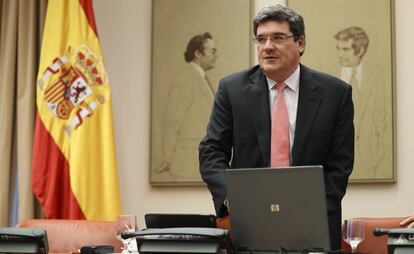 José Luis Escrivá, presidente de la Autoridad independiente de Responsabilidad Fiscal (AIREF) en el Congreso de los Diputados.