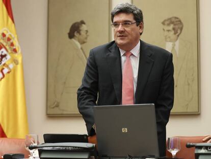 José Luis Escrivá, presidente de la Autoridad independiente de Responsabilidad Fiscal (AIREF) en el Congreso de los Diputados.