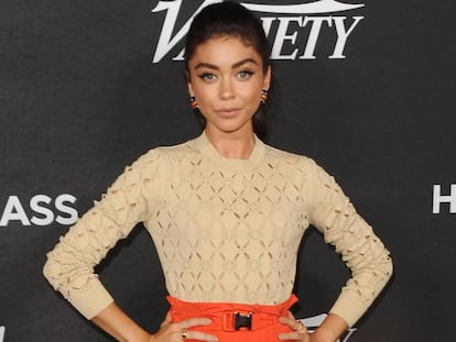 Sarah Hyland, durante una fiesta de Variety el pasado agosto. 