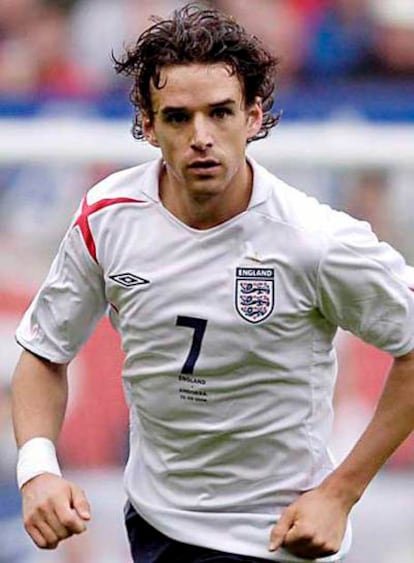 Hargreaves, en un partido con Inglaterra.