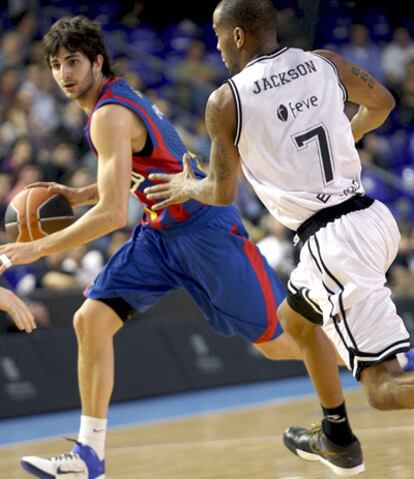 Rubio y Jackson, durante el partido